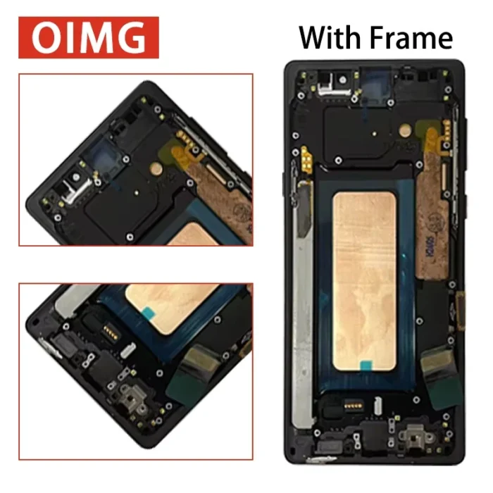 New Note9 LCD For Samsung Note9 LCD Display Touch Screen Digitizer Assembly For Samsung Note 9 N960F N960U N9600 LCD Frame - Image 3