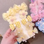 Princess Super Fairy Bow Hairpin, Flower Hairpin, Children's Hair Accessory, Baby Bangs Clip - Image 4