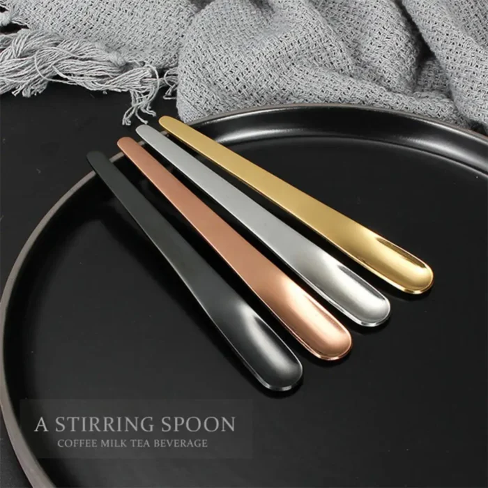 Espresso Spoon Stainless Steel Appetizer Spoon Demitasse Spoons Tableware Dessert Spoon For Parties Catering Coffee Shops - Image 4