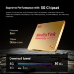 Fossibot F109 5G Rugged Phone 6.745" Android 14 8GB+256GB Mobile Phone 10600mAh 64MP NFC Smartphone - Image 3