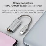 KEYSION ES9318 DSD256 HIFI DAC Headphone Amplifier USB Type C to 3.5mm Audio Adapter 32bit 384kHz Decoder for iPhone 15 Pro Max - Image 4
