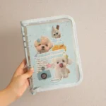 Kawaii A5 Zipper Binder Collect Book PVC Refill Organizer DIY Journal Dairy Transparent Kpop Idol Photo Album Holder Stationery - Image 5