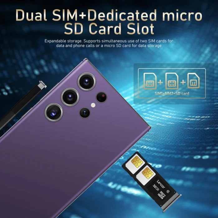 HOT 2025 new S25 Ultra original intelligent 5G dual card dual standby Android 14 system global version phones 8000mAh battery - Image 4