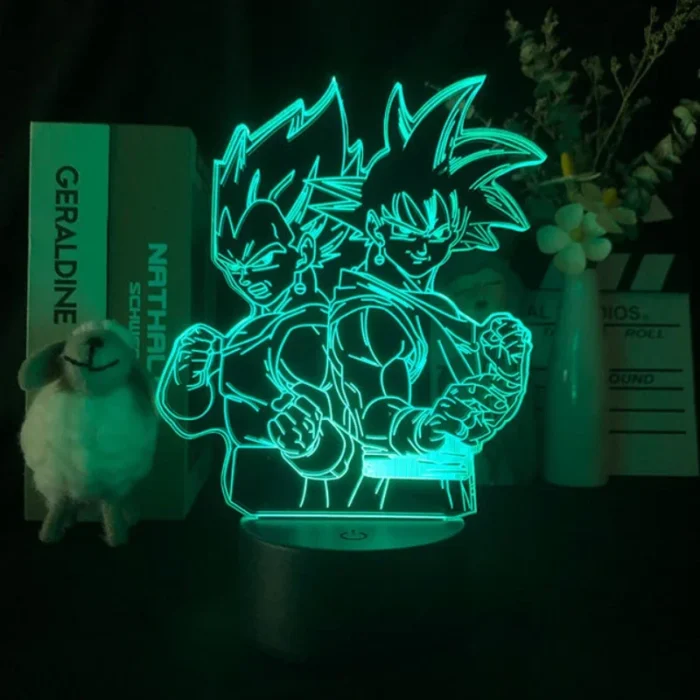 Anime Vegeta Cartoon 3D Led Light Anime Figure Night Light Dragon Ball Z King Childhood Son Goku GK Desk Lamp Decor Gift - Image 1
