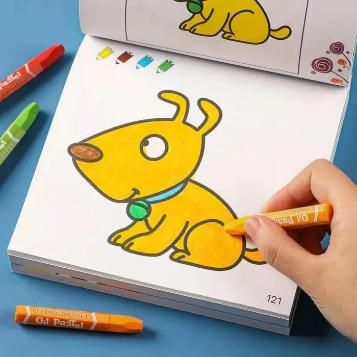 80 Sheets Boys Girls Children's Coloring Books Cars Animals Vegetables Baby Drawing Book School Early Education Toys Drawing Toy - Image 1