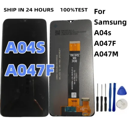 Prueba para Samsung Galaxy A04s pantalla LCD MONTAJE DE digitalizador con pantalla táctil A047F A047M piezas de repuesto de pantalla LCD de teléfono