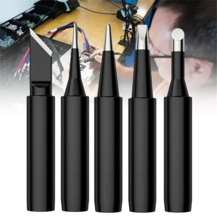 5pcs/set Copper Soldering Iron Tip 900M-T-K+I+B+2.4D+3C Soldering iron replacement tips set Electric Soldering Iron Accessories