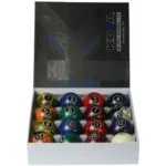 Koda Sports KBBM 2-1/4" Black Marbelite Swirl Complete Billiards & Pool Balls Set - Image 3