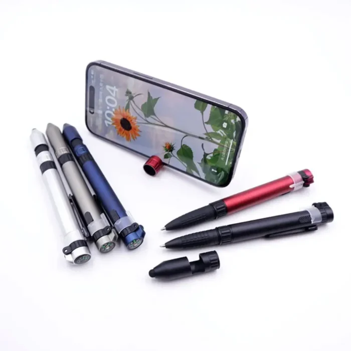 Multifunctional Pen Light Pen Outdoor Travel 6-in-1 Multi-function Tool Screwdriver Compass Touch Holder Light Pen - Image 3