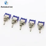 5Pcs Miniature Lever Toggle Switch Single Pole Double Throw ON-OFF-ON /ON-ON 120VAC 6A 1/4 Inch Mounting MTS-102 103 202 203 - Image 2