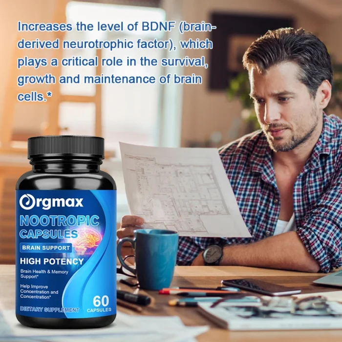 Nootropic Brainpower & Memory Supplement Vitamin B6 & B12 for Improve Intelligence & Focus & Cognitive Clarity Brain Booster - Image 3