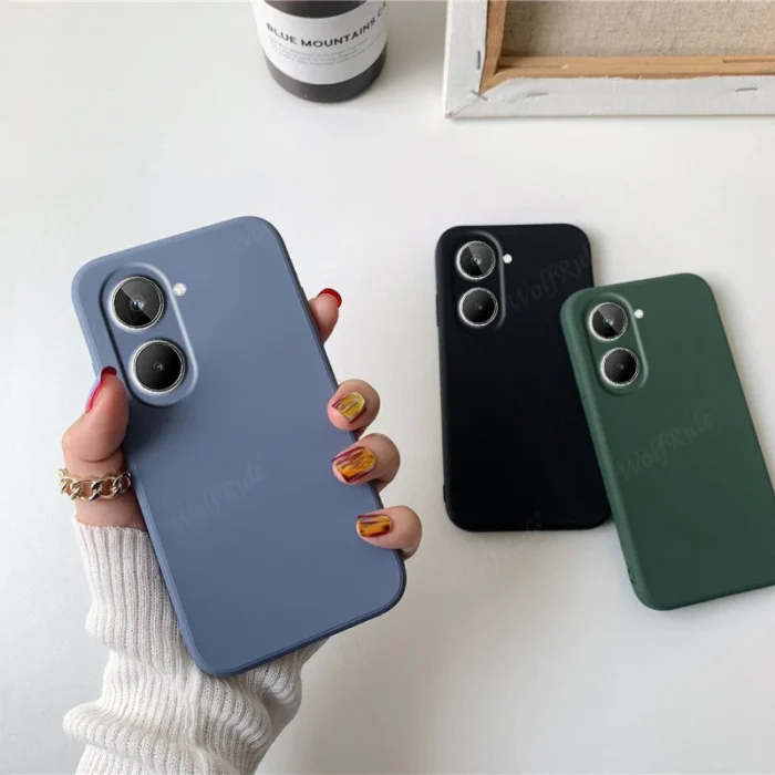 For Cover OPPO Realme 10 Case For OPPO Realme 10 Capas Liquid Silicone Phone Back Shockproof TPU Soft Cover For Realme 10 Fundas - Image 3