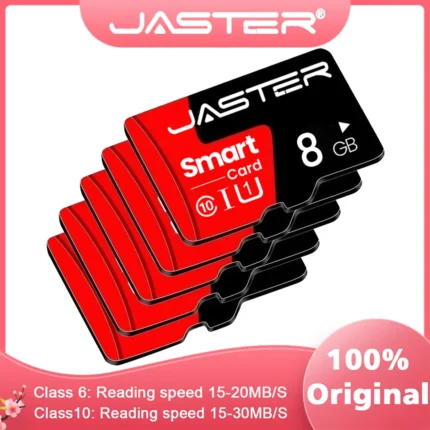 JASTER Mini SD Card 4GB 8GB 16GB Class 6 Real Capacity 32GB Memory SD Card High Speed Smart SD Card TF Red suitable for camera