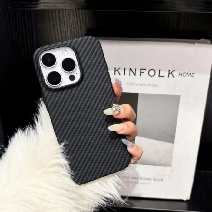 Luxury Splicing Color Carbon Fiber Business Plastic Case For iPhone 16 15 14 Plus 13 12 Pro Max 11 Cool Armor Shockproof Cover - Image 6