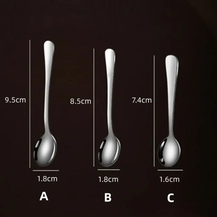 5pcs Quality Stainless Steel Mini Spoon Rust Prevention Ice Cream Coffee Tea Spoons Salt Spoon Kitchen - Image 6