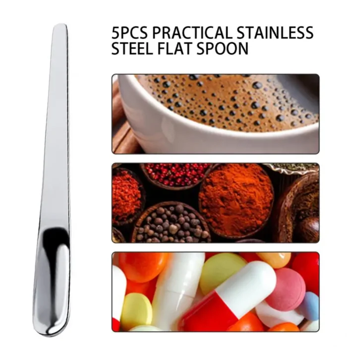 Espresso Spoon Stainless Steel Appetizer Spoon Demitasse Spoons Tableware Dessert Spoon For Parties Catering Coffee Shops - Image 3