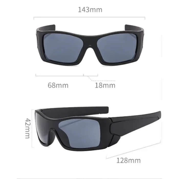 New Y2K Large Frame Square Sunglasses Men's Outdoor Sports Cycling Sun Glasses Men Driving Fashion Eyewear UV400 Oculos De Sol - Image 5