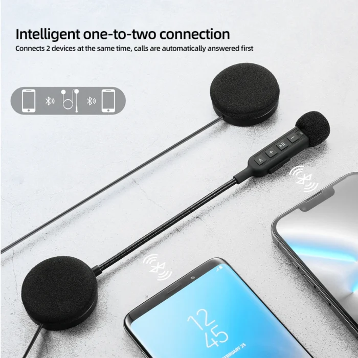 BT30S Motorcycle Helmet Headset Wireless Earphone Handsfree Call Kit Stereo Anti-interference for Rider Moto MP3 Music Player - Image 6