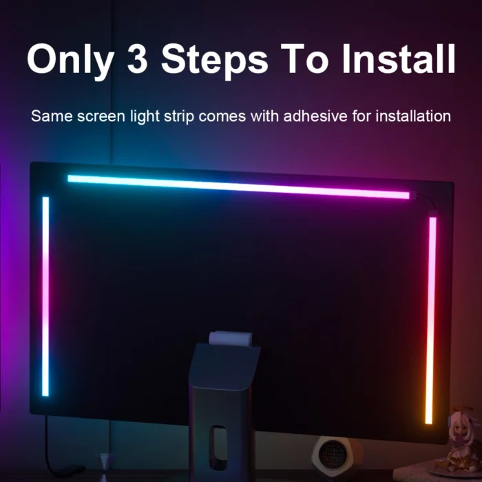 Smart Ambient Lighting PC Display Sync LED Strip PC Monitor Backlight DIY Atmosphere Light Ramadan Decor Lamp Game Holiday PC - Image 2