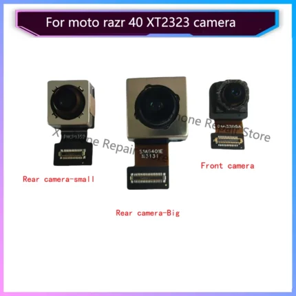 Original Front Facing Rear Main For Motorola Moto Razr 40 XT2323 Phone Flex Cable Camera Replacement
