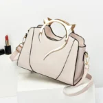 Fashion Leather Shoulder Bag Chain Purse for Women Small Purse Crossbody Bags Women Trendy Underarm Bag Square Satchel Handbag - Image 3