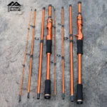 BAKAWA Casting Spinning Fishing Rods 1.8M 2.1M 4 Section UltraLight Travel Portable Lure Feeder Pole Pesca EVA Handle Tackle