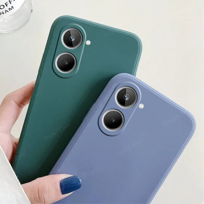 For Cover OPPO Realme 10 Case For OPPO Realme 10 Capas Liquid Silicone Phone Back Shockproof TPU Soft Cover For Realme 10 Fundas - Image 2