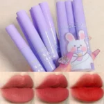 5/6pcs Cute Matte Lip Gloss Set Waterproof Long Lasting Nude Red Sexy Velvet Liquid Lipstick Non Sticky Cup Lips Makeup Cosmetic