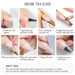 MEET ACROSS 20ml Extension Nail Gel Polish Glitter Vernis Semis Permanent UV Gel For Manicure Nail Art Prolong Construction Gel - Image 5