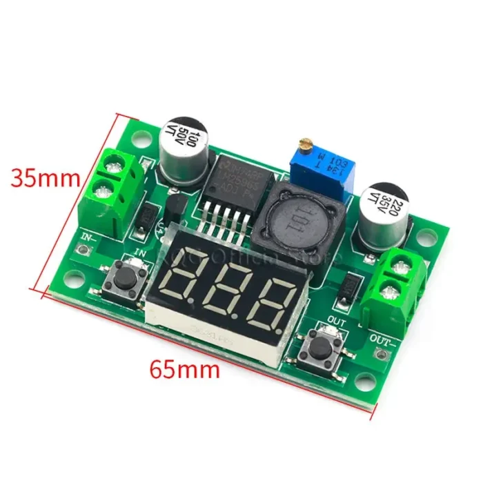 DC-DC Buck Step Down Module LM2596 DC/DC 4.0~40V to 1.25-37V Adjustable Voltage Regulator With LED Voltmeter - Image 3