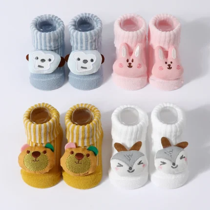 0-6M Cute Lovely Short Baby Socks Children Sock Cartoon Animal Girls Cotton Breathable Cute Newborn Boy Infant Short Sock