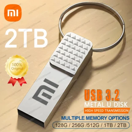 XIAOMI 2TB Original Flash Drive USB 3.2 High-Speed Pen Drive 1TB Metal Waterproof Type-C USB Memory For Computer Storage Devices