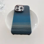 For IPhone 16 Plus 15 14 13 12 Pro Max Kevlar Pattern Phone Case Magnetic Carbon Fiber Leather Borderless Protective Cover - Image 5