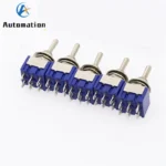 5Pcs Miniature Lever Toggle Switch Single Pole Double Throw ON-OFF-ON /ON-ON 120VAC 6A 1/4 Inch Mounting MTS-102 103 202 203 - Image 6