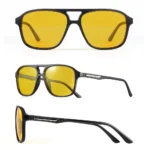 CRIXALIS Pilot Vintage Square Sunglasses Men Women Retro Driving Night Vision Sun Glasses Female Luxury Designer Shades UV400 - Image 3