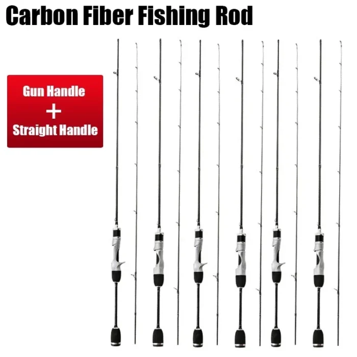 Small Bait Finesse System UL Spinning Casting Fishing Rod Carbon Fiber Ultralight 2 Pieces 1.68-1.8m 1-8g For Trout Fishing Rod - Image 4