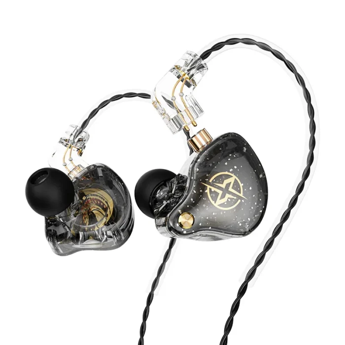 X2 Pro 3.5mm Detachable Wired Headphones Double Dynamic HiFi Earphone Bass Headset Stereo Musician Monitor Earbuds Sport Running - Image 1