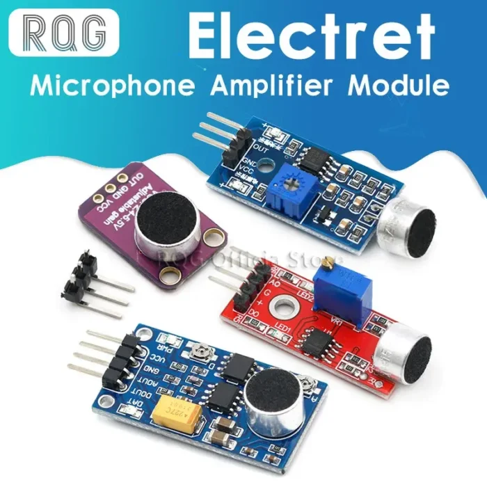 Electret Microphone Amplifier Stable MAX9814 module Auto Gain Control MAX4466 - Image 1
