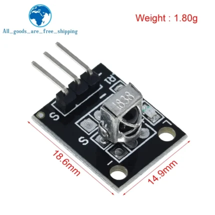 TZT 1/3PCS 3pin KY-022 TL1838 VS1838B HX1838 Universal IR Infrared Receiver Module for Arduino Diy Starter Kit