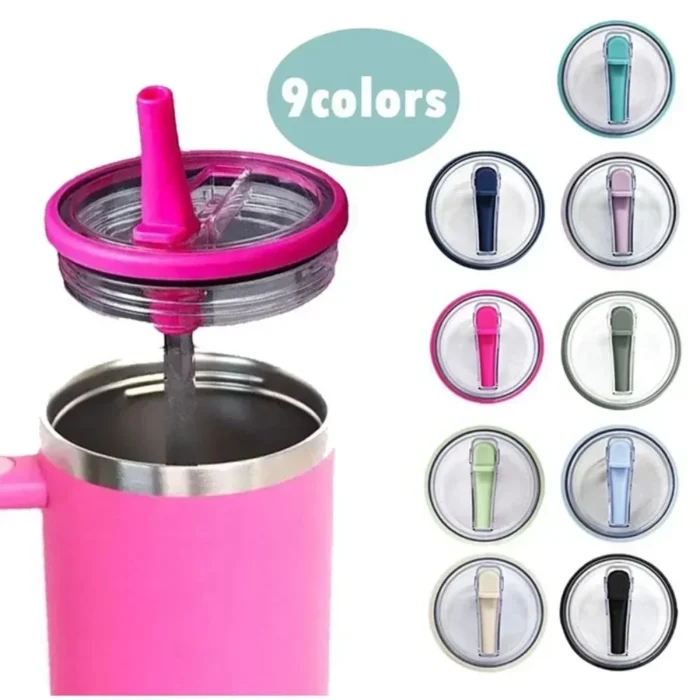 40oz for Stanley Spill-proof Cup Cover Creative Spiral Straw Cover Replaceable Environmental Protection Cup Cover Cup Accessorie - Image 1