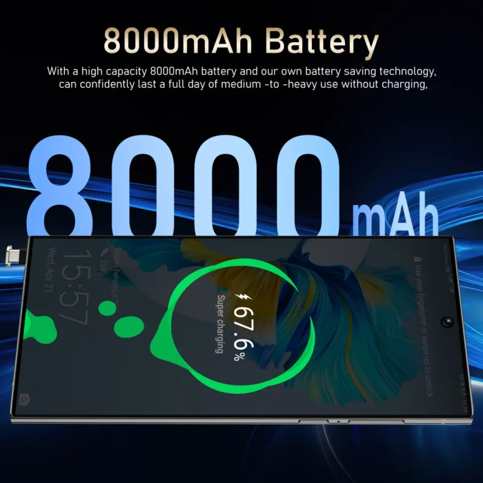 HOT 2025 new S25 Ultra original intelligent 5G dual card dual standby Android 14 system global version phones 8000mAh battery - Image 4