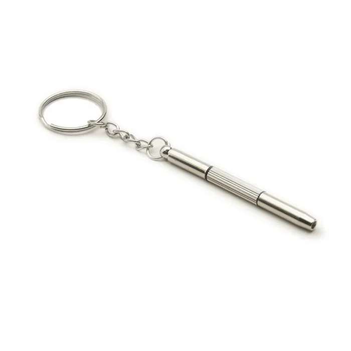 Eyeglass Screwdriver Portable Stainless Steel 3 In 1Keychain Screwdriver Eyeglass Sunglasses Watch Screwdriver Repair Kit Tools - Image 4