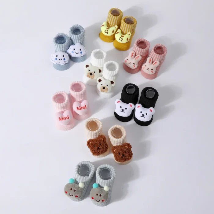 0-6M Cute Lovely Short Baby Socks Children Sock Cartoon Animal Girls Cotton Breathable Cute Newborn Boy Infant Short Sock - Image 3