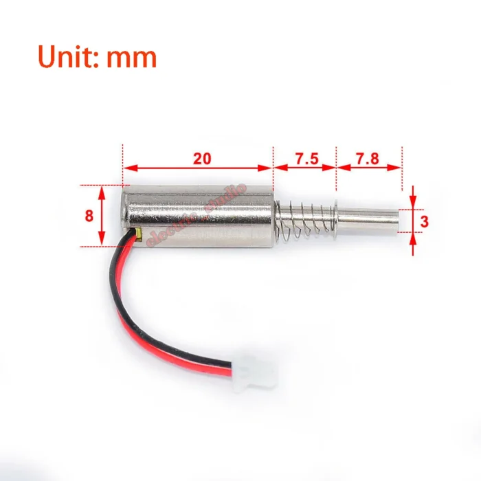 DC 3V 6V 9V 12V 24V Mini 8MM Cylinder Suction Inhalation Solenoid Electromagnet Push Pull Electric Magnet For Fingerprint Lock - Image 2