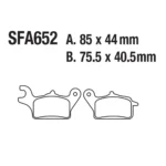 USERX Motorcycle disc brake pad Brakes Front Rear Disc Brake Pads For FA652 suzuki UK110 YAMAHA tricity 125 - Image 3
