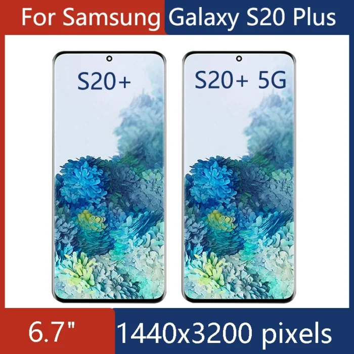 Amoled For Samsung Galaxy S20 Plus LCD Display 6.7" Samsung S20+ G985F/DS G986B Display LCD Touch Screen for samsung s20 Plus 5G - Image 1