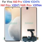 Oled Black 6.56 Inch For Vivo X60 Pro X60Pro Plus X60t Pro V2046 V2056A V2047 LCD Display Touch Screen Digitizer Panel Assembly