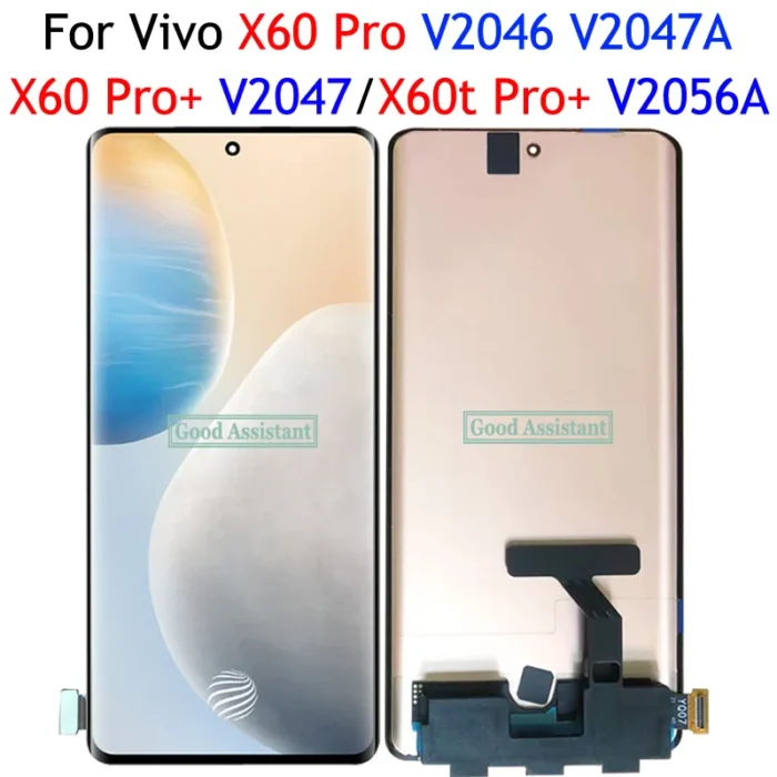 Oled Black 6.56 Inch For Vivo X60 Pro X60Pro Plus X60t Pro V2046 V2056A V2047 LCD Display Touch Screen Digitizer Panel Assembly - Image 1