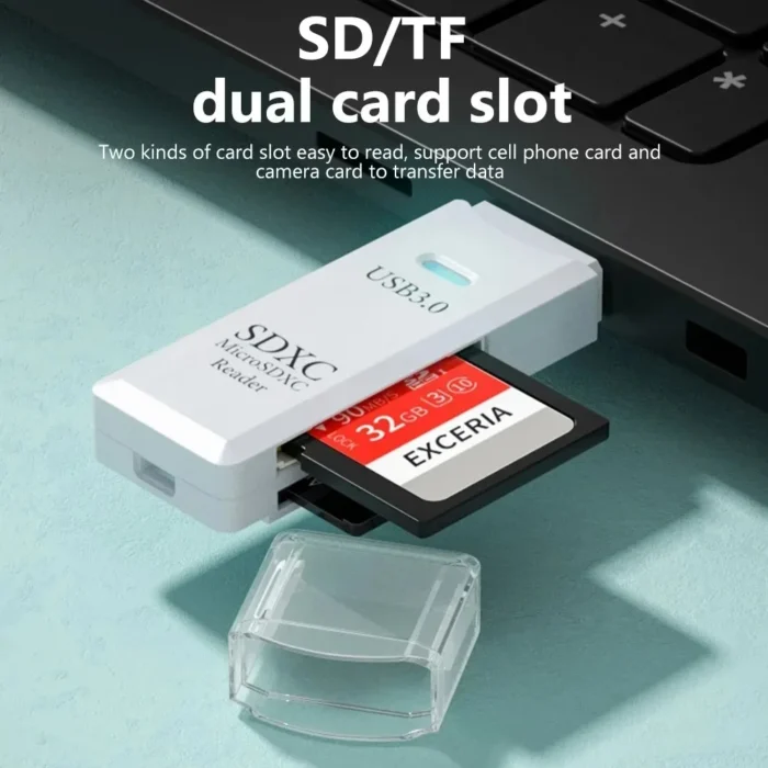 USB 3.0 Card Reader 2 In 1 USB 2.0 To SD TF Memory Card Adapter For Laptop Accessories Flash Drive Card Reader Smart Cardreader - Image 2