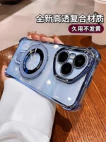Case for Honor 400 Pro magnetic holder camera protection plating airbag silicone transparent shockproof back cover - Image 5